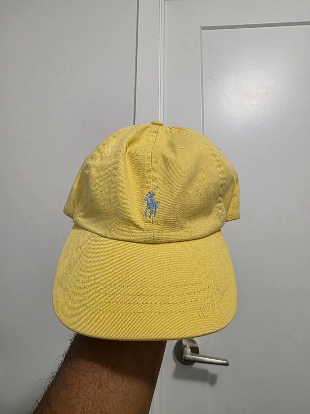 Polo Blue Embroidered Logo Strap back Hat